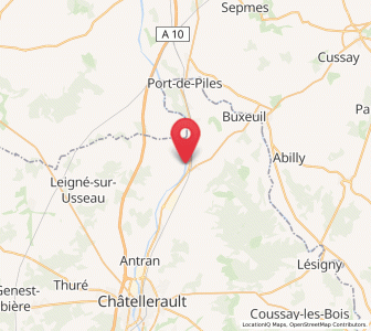 Map of Dangé-Saint-Romain, Nouvelle-Aquitaine