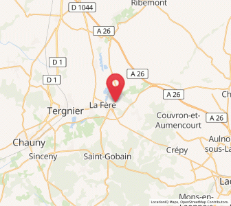 Map of Danizy, Hauts-de-France