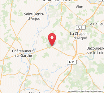 Map of Daumeray, Pays de la Loire