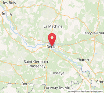 Map of Decize, Bourgogne-Franche-Comté