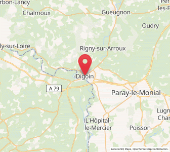 Map of Digoin, Bourgogne-Franche-Comté