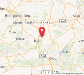 Map of Doissin, Auvergne-Rhône-Alpes