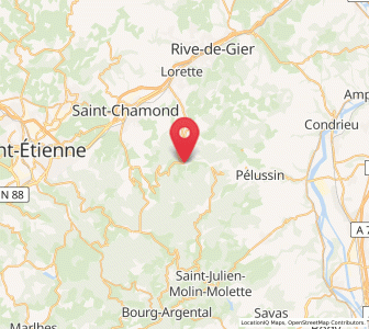 Map of Doizieux, Auvergne-Rhône-Alpes