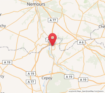 Map of Dordives, Centre