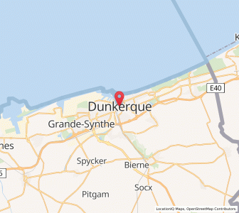 Map of Dünkirchen, Hauts-de-France