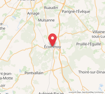 Map of Écommoy, Pays de la Loire
