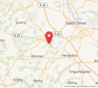 Map of Elnes, Hauts-de-France