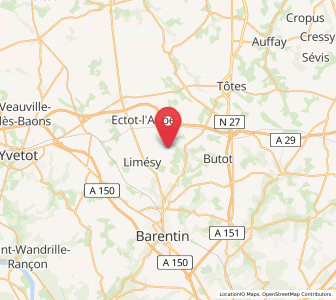 Map of Émanville, Normandy