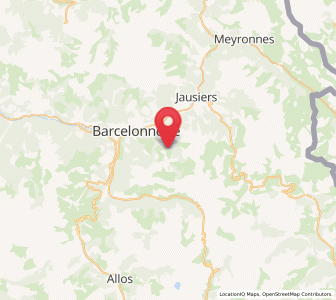Map of Enchastrayes, Provence-Alpes-Côte d'Azur