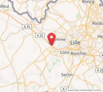 Map of Englos, Hauts-de-France
