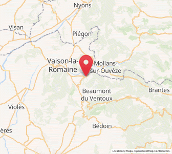 Map of Entrechaux, Provence-Alpes-Côte d'Azur