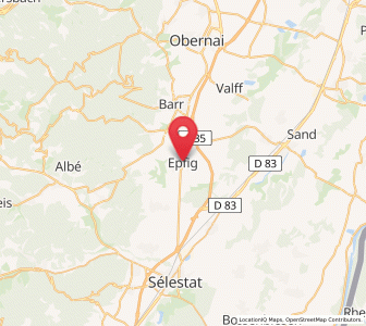 Map of Epfig, Grand Est