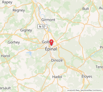 Map of Épinal, Grand Est