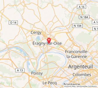 Map of Éragny, Île-de-France
