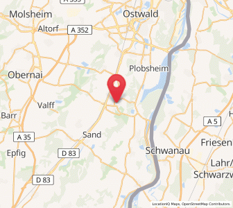 Map of Erstein, Grand Est