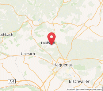 Map of Eschbach, Grand Est