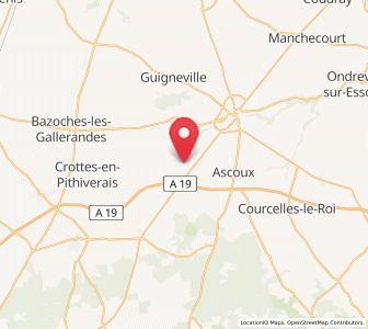 Map of Escrennes, Centre