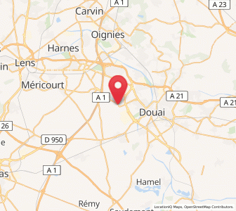 Map of Esquerchin, Hauts-de-France
