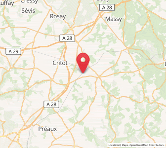Map of Estouteville-Écalles, Normandy