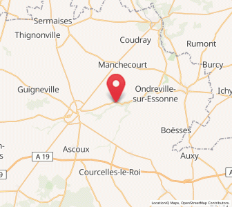 Map of Estouy, Centre