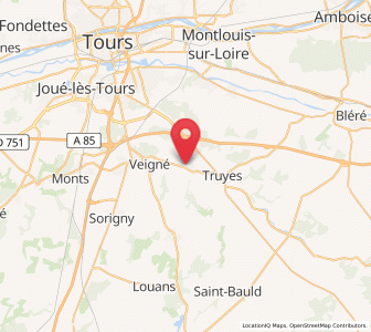 Map of Esvres, Centre