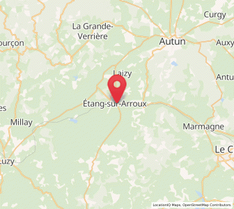 Map of Étang-sur-Arroux, Bourgogne-Franche-Comté