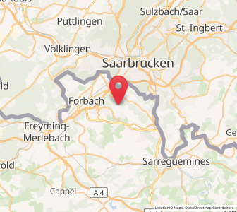 Map of Etzling, Grand Est