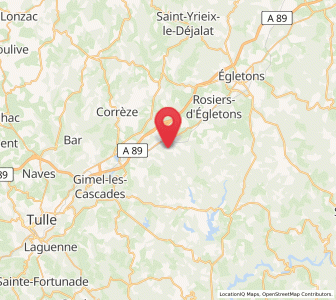 Map of Eyrein, Nouvelle-Aquitaine