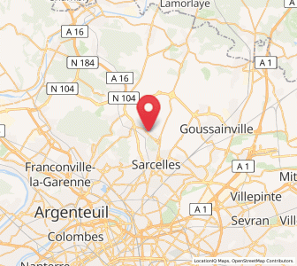 Map of Ézanville, Île-de-France