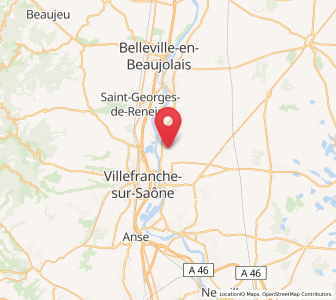 Map of Fareins, Auvergne-Rhône-Alpes