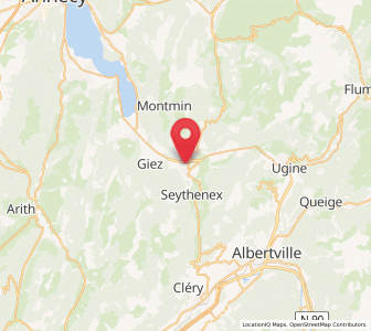 Map of Faverges, Auvergne-Rhône-Alpes