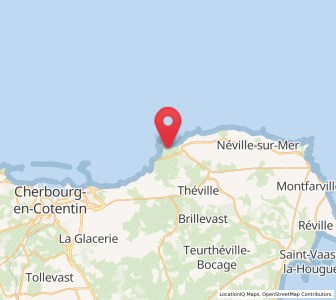 Map of Fermanville, Normandy