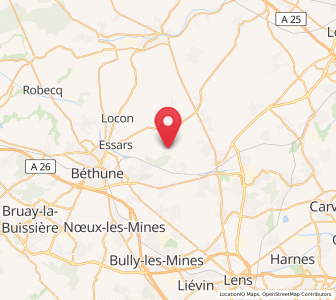 Map of Festubert, Hauts-de-France