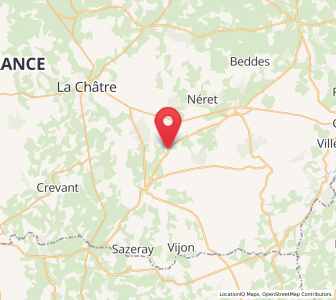 Map of Feusines, Centre-Val de Loire