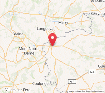Map of Fismes, Grand Est