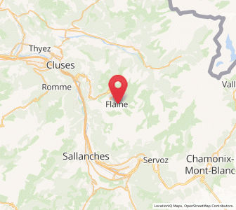 Map of Flaine, Auvergne-Rhône-Alpes