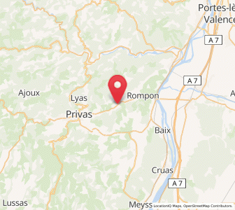 Map of Flaviac, Auvergne-Rhône-Alpes