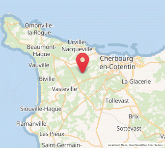 Map of Flottemanville-Hague, Normandy