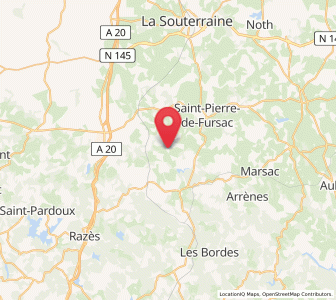 Map of Folles, Nouvelle-Aquitaine