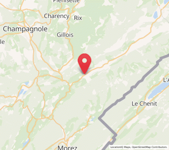 Map of Foncine-le-Haut, Bourgogne-Franche-Comté