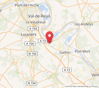 Map of Fontaine-Bellenger, Normandy