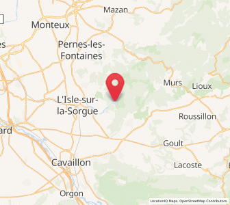 Map of Fontaine-de-Vaucluse, Provence-Alpes-Côte d'Azur