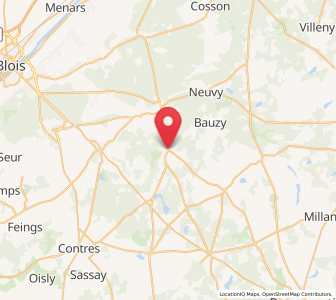 Map of Fontaines-en-Sologne, Centre