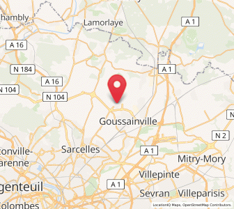 Map of Fontenay-en-Parisis, Île-de-France