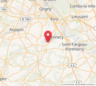 Map of Fontenay-le-Vicomte, Île-de-France