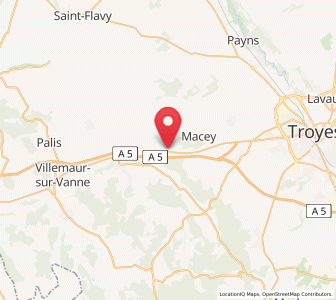 Map of Fontvannes, Grand Est
