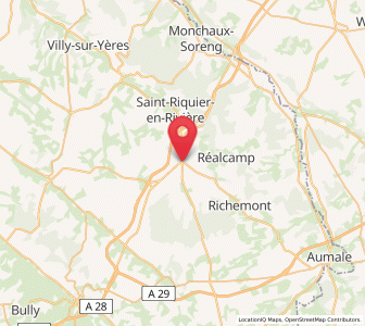 Map of Foucarmont, Normandy