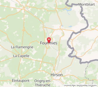 Map of Fourmies, Hauts-de-France