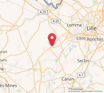 Map of Fournes-en-Weppes, Hauts-de-France