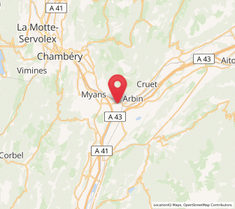 Map of Francin, Auvergne-Rhône-Alpes
